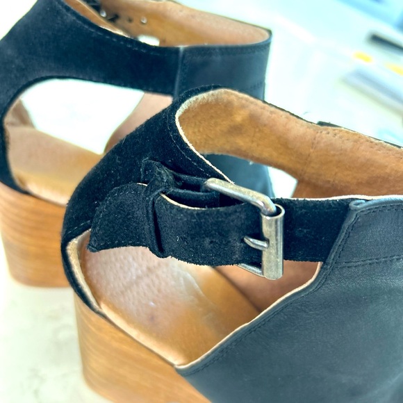 Free People AMBER ORCHARD Clog Black Leather + Suede - Picture 12 of 13